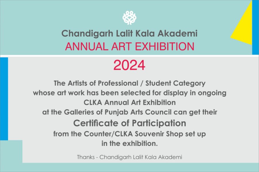 Chandigarh lalit kala Akademi Annual Art Exhibition 2024